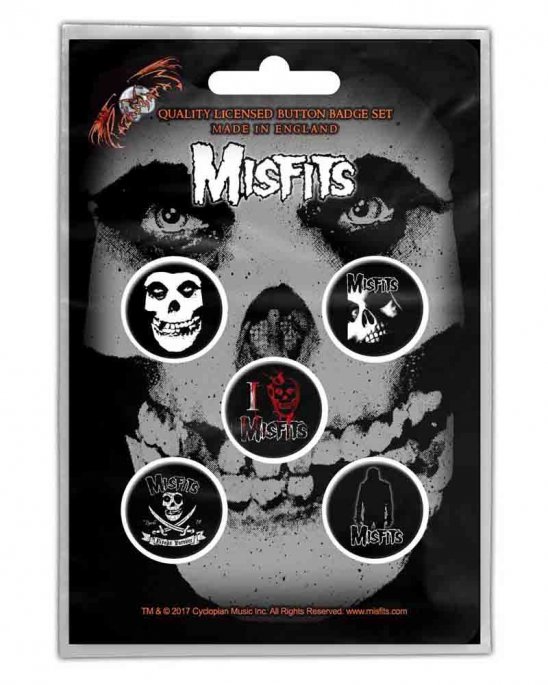 Misfits Skull PINS 5-PACK 