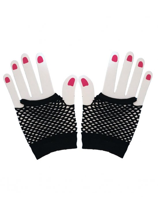 Näthandskar Svarta korta