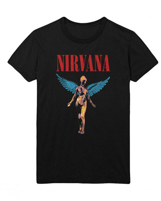 nirvana-in-utero-ängel-t-shirt-svart