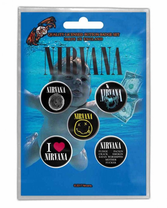 Nirvana Nevermind PINS 5-PACK 
