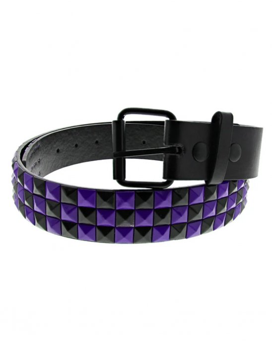 nitbälte-vegan-3rad-röda-lila-nitar