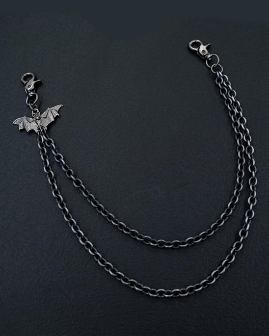 nyckelkedja-två-rad-svart-med-fladdermus