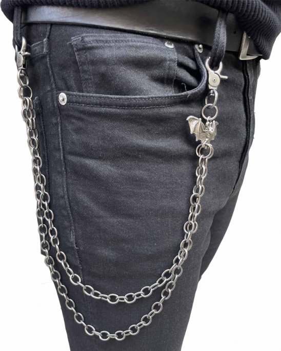 nyckelkedja-två-rad-svart-med-fladdermus