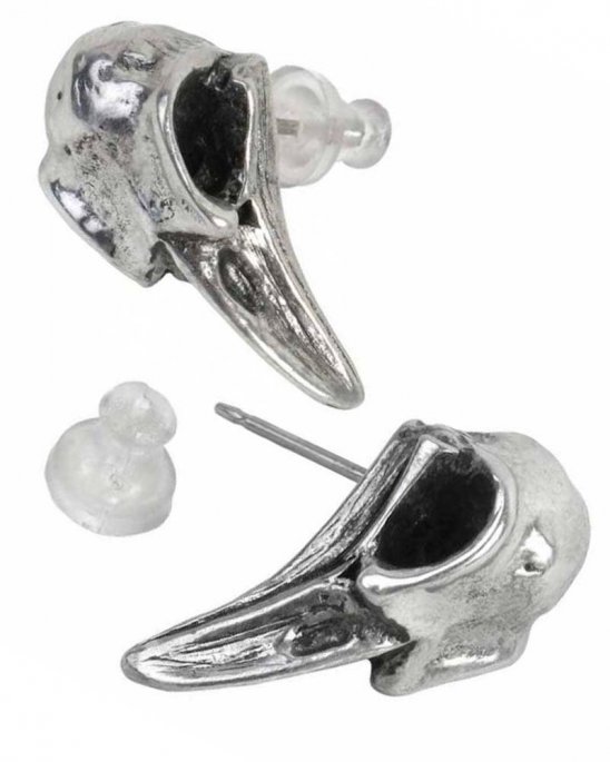 Örhänge Stud Korp Skalle Rabeschadel Alchemy Gothic