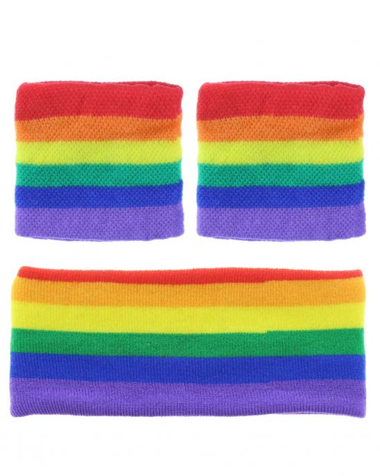 Rainbow-Headband-and-Sweatband-Set