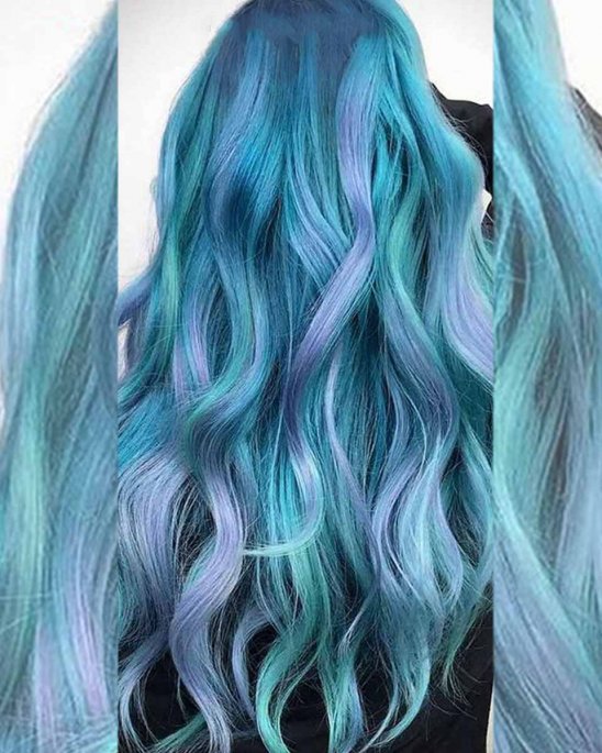 wig-synthetic-hair-purple-blue-green