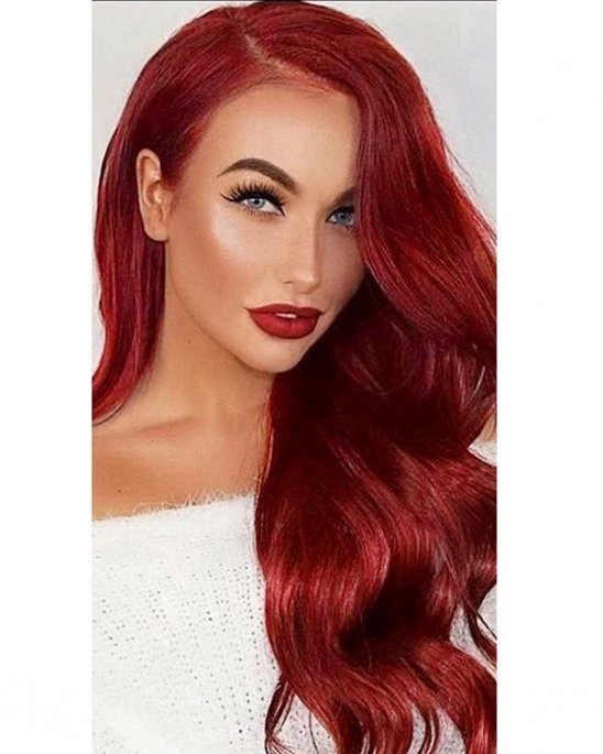 wig-synthetic-hair-dark-red