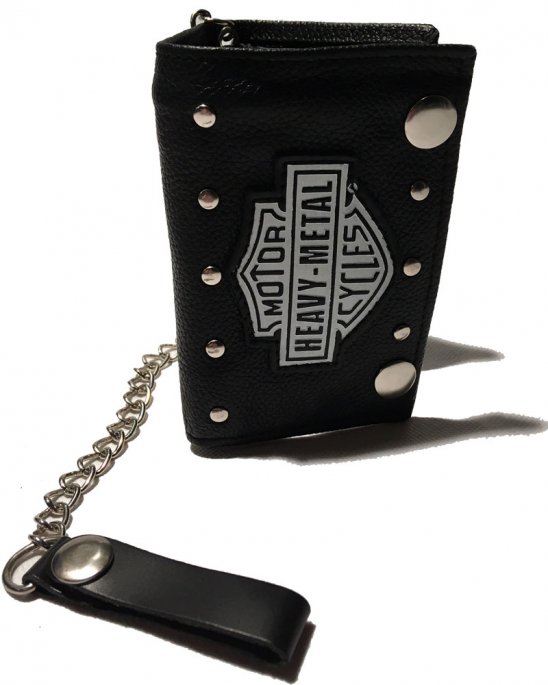 Plånbok Heavy-Metal Svart-vit