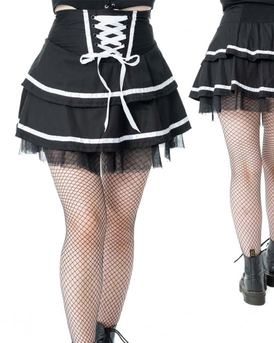 poizen-kjol-svart-snörning-phantom-waltz