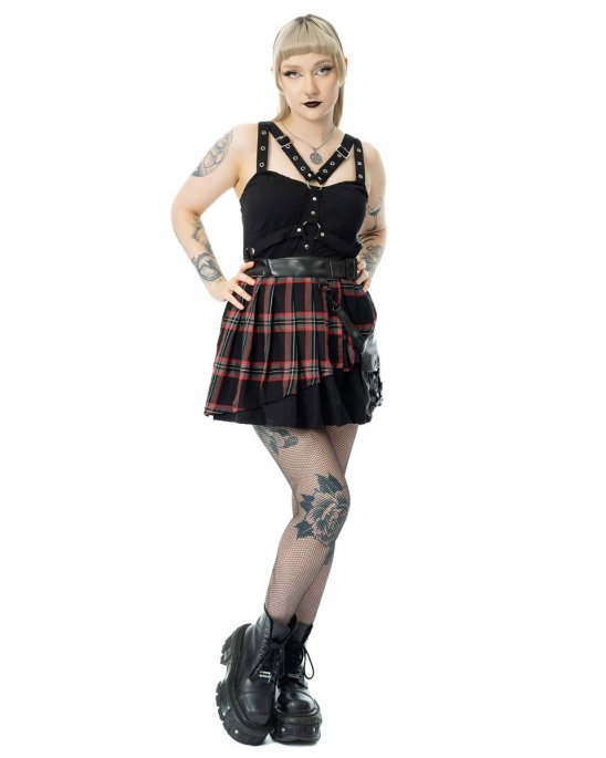 poizen-tartan-kjol-svart-phantom-highlander-skirt