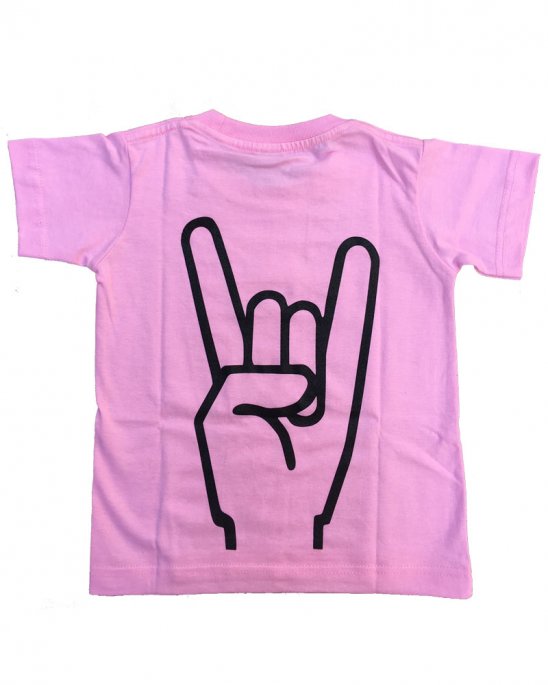 Barn T-shirt Hårdrock Rosa
