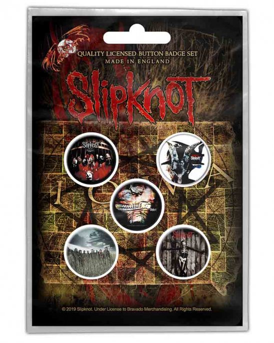 Slipknot Albums PINS 5-PACK 