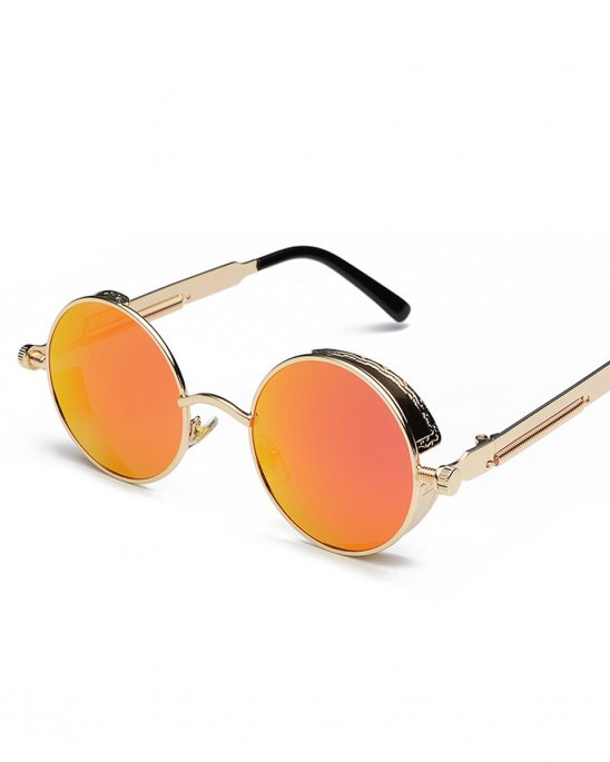 Revenge-Sunglasses-Gold-frame-orange-glass