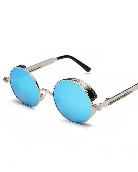 sunglasses-silver-frame-blue-glass