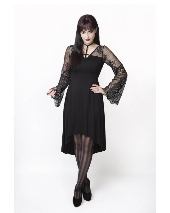 Strumpbyxor Svarta med Vertikala Ränder