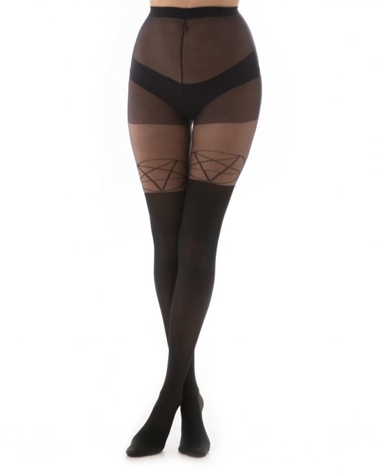 strumpbyxa-svart-pentagram