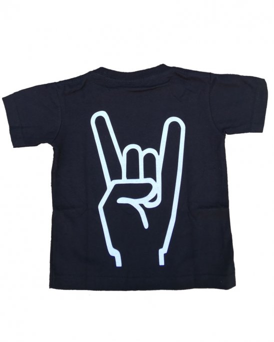 Barn T-shirt Hårdrock Svart