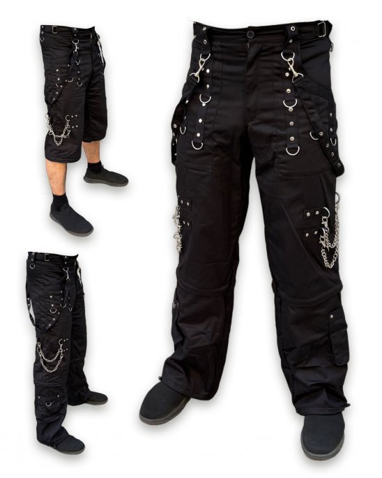 black-baggy-pants-shorts-chains-straps