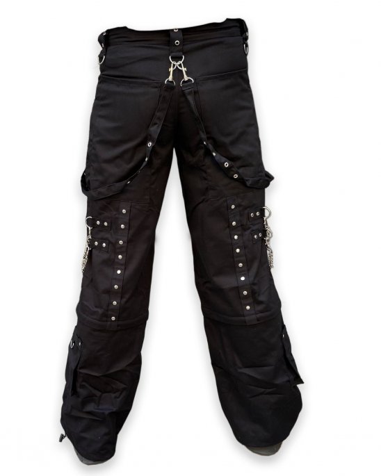 black-baggy-pants-shorts-chains-straps