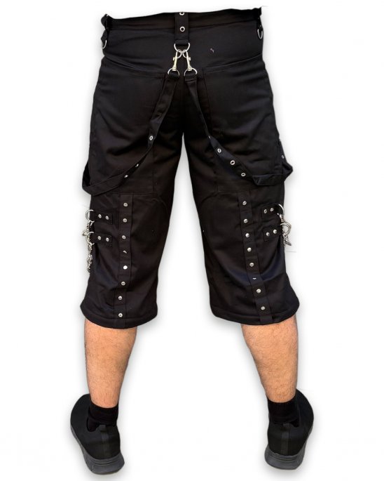 black-baggy-pants-shorts-chains-straps