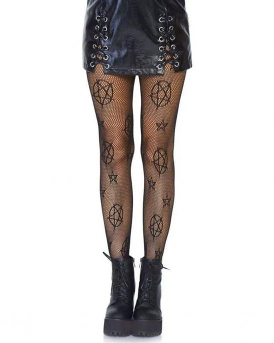 svarta-fishnet-tights-pentagram-strumpbyxor