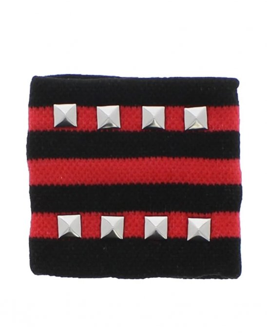 studded-sweatband-black-red