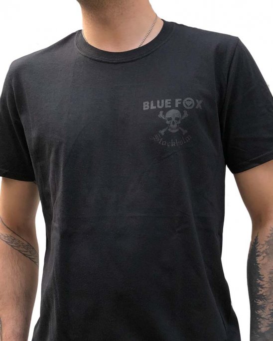 Blue Fox Stockholm T-shirt Svart med Svart Tryck