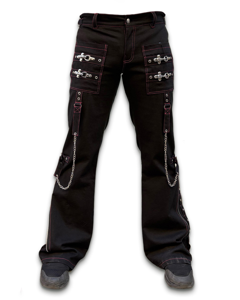 Bondage Byxor med Rosa sömmar  (Storlek: 30" )