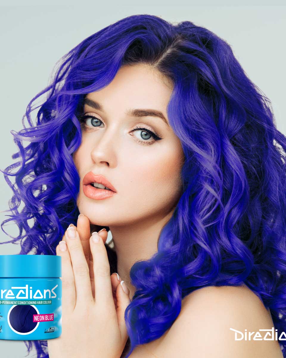 Blå Hårfärg Directions Neon Blue