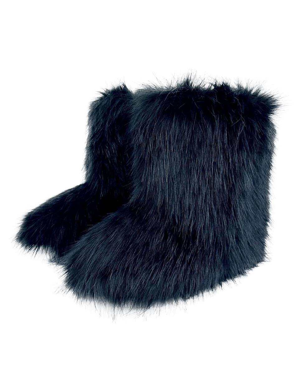 Päls Skor/Boots - Svarta (Storlek: 38)