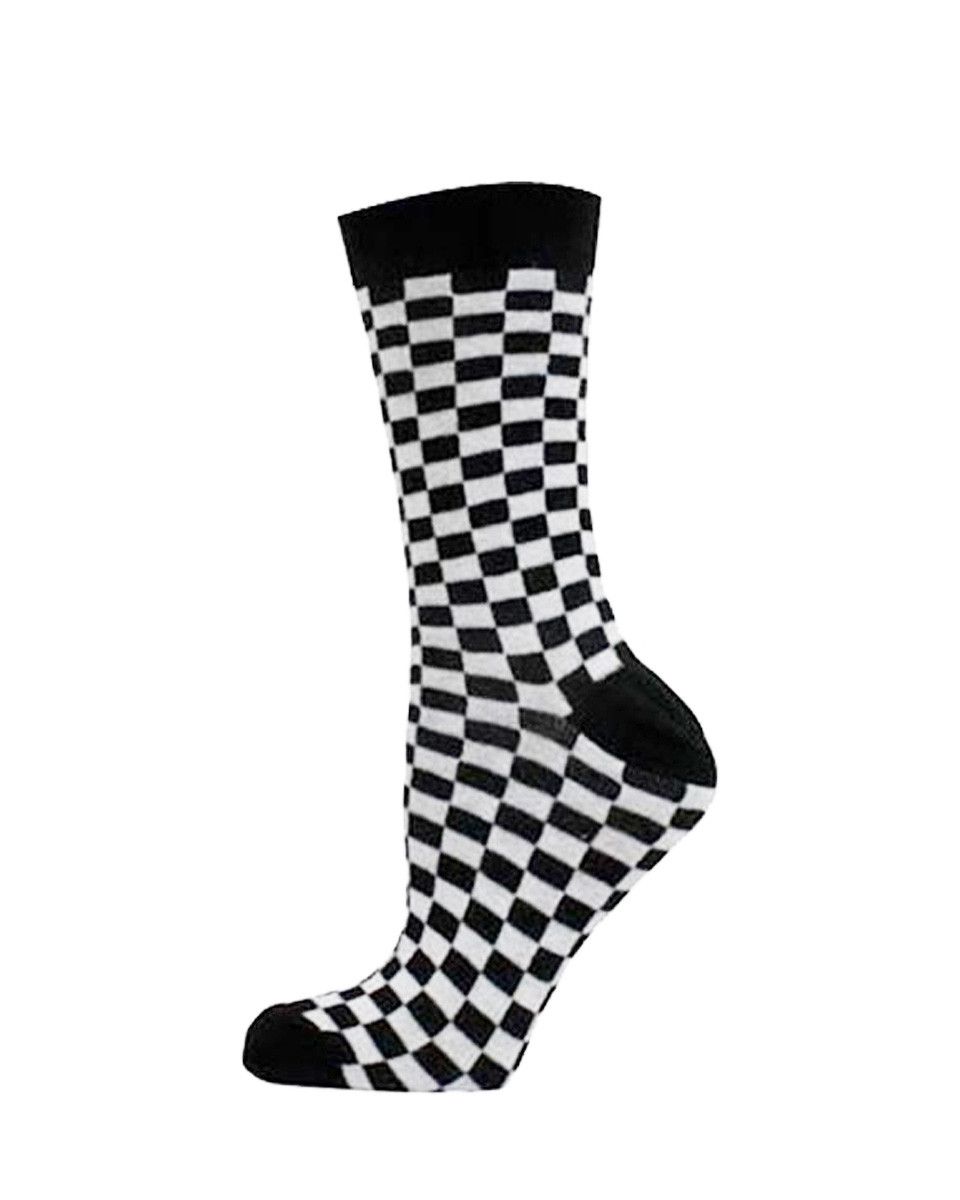 Rutiga Strumpor svart/vita